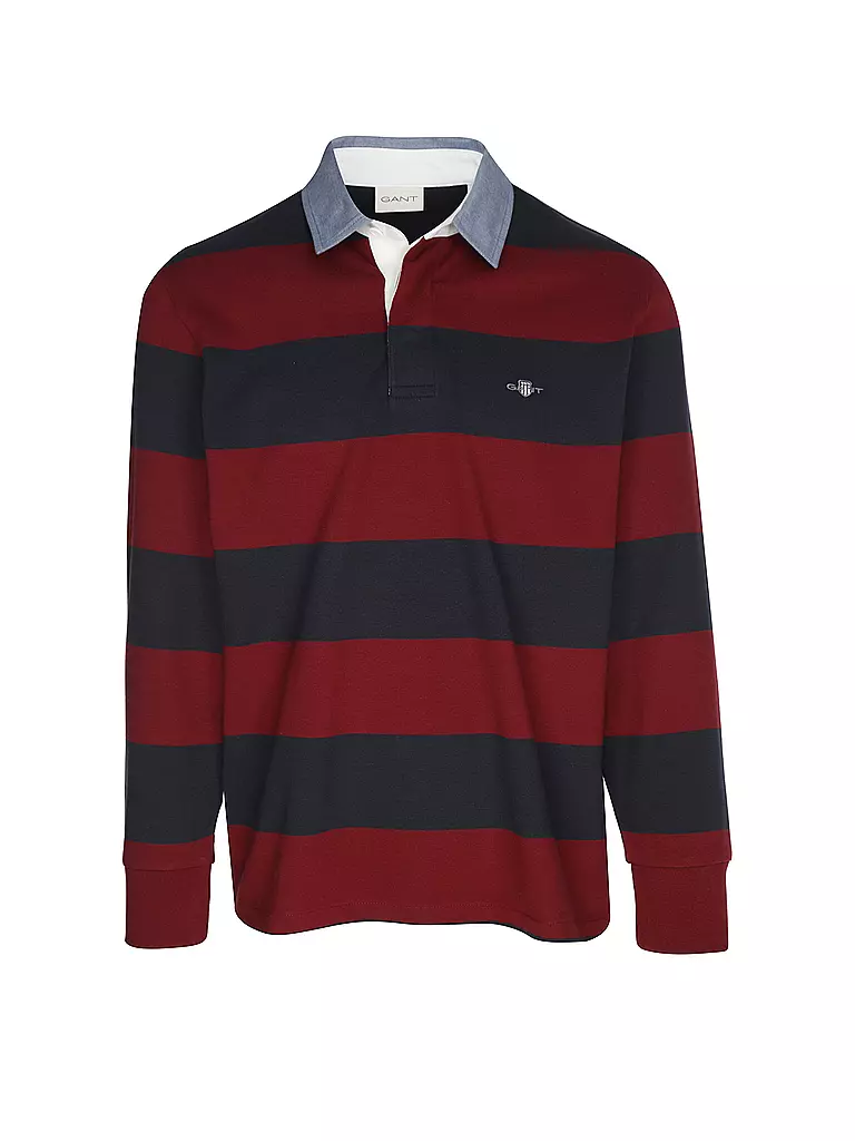 GANT | Camiseta de rugby | Rojo oscuro