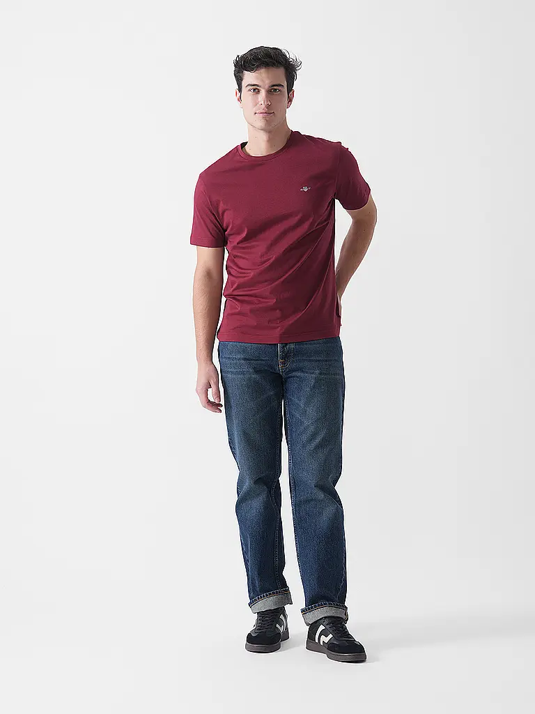 GANT | Camiseta | Rojo oscuro