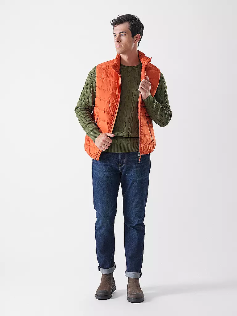 GANT | Chaleco acolchado de plumón | Naranja