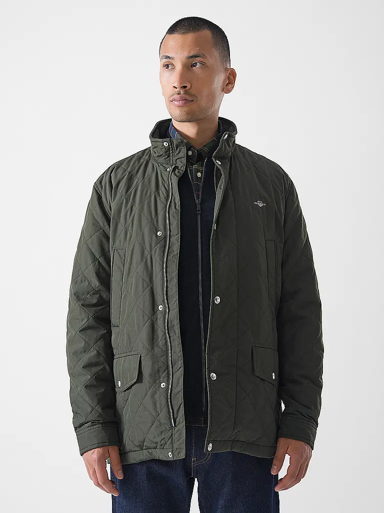 GANT | Chaqueta acolchada ligera | Oliva