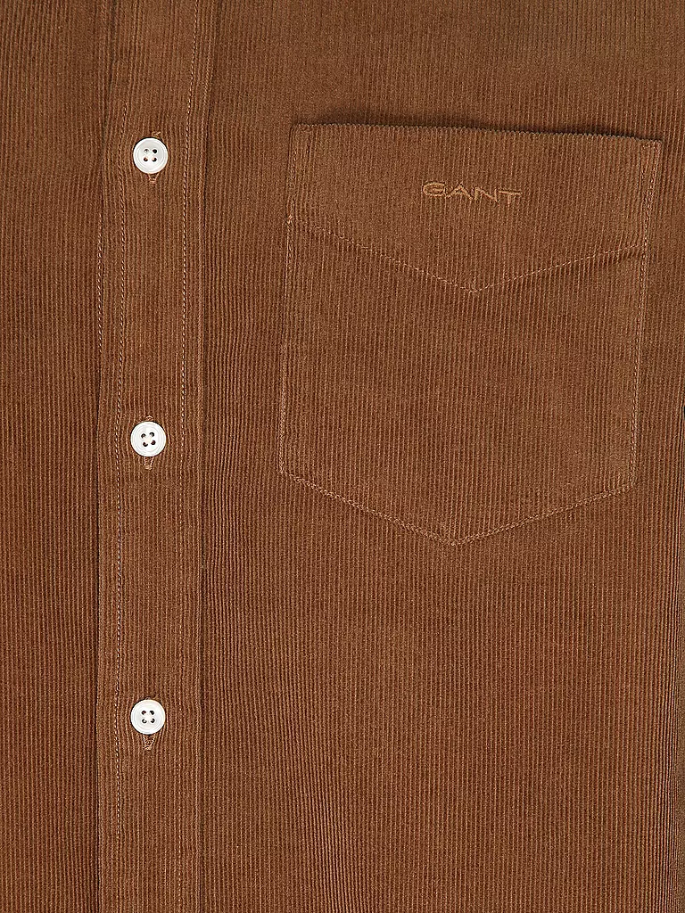 GANT | Cordhemd Regular Fit | Marrón