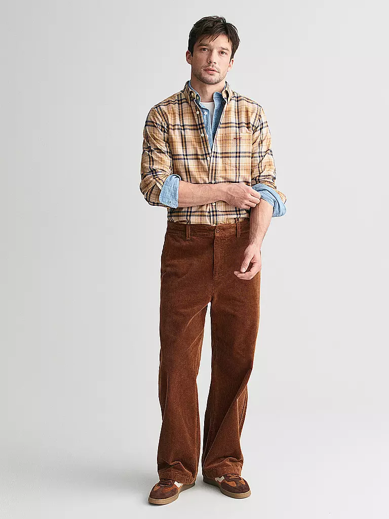 GANT | Flanellhemd  | Mostaza