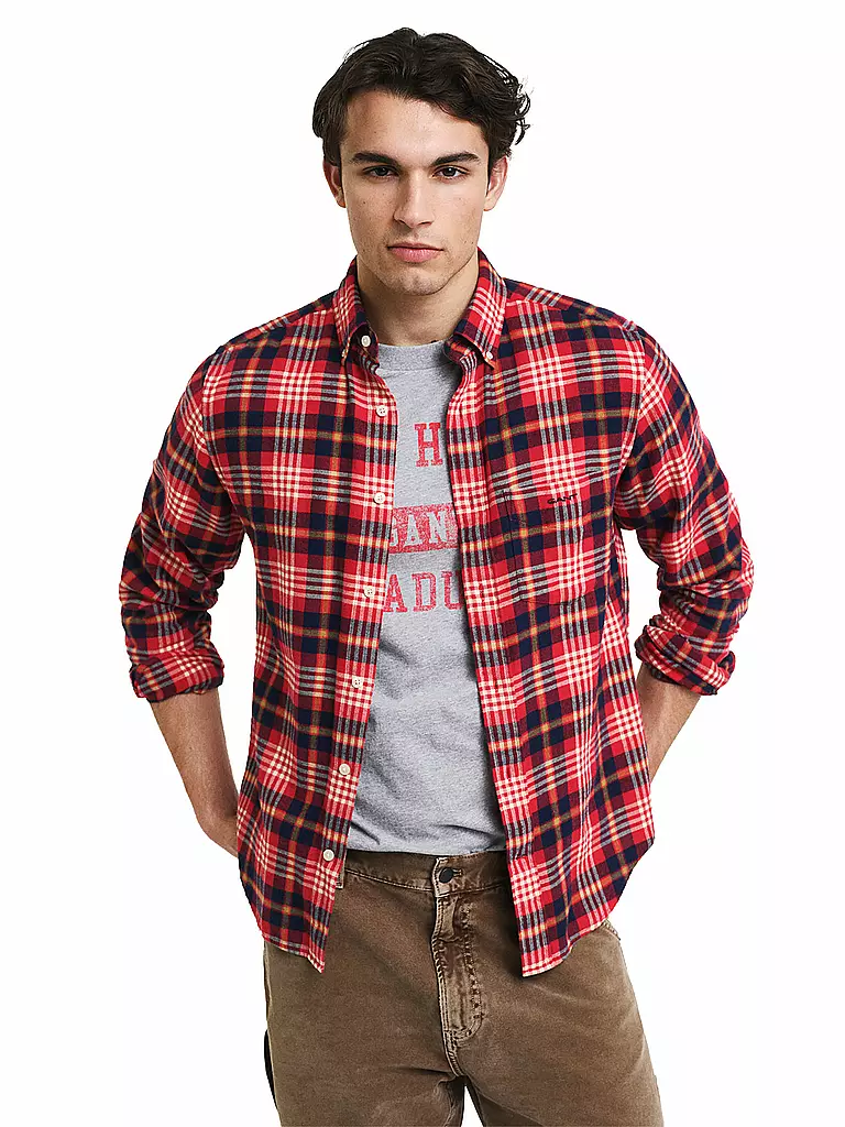 GANT | Flanellhemd  | Rojo