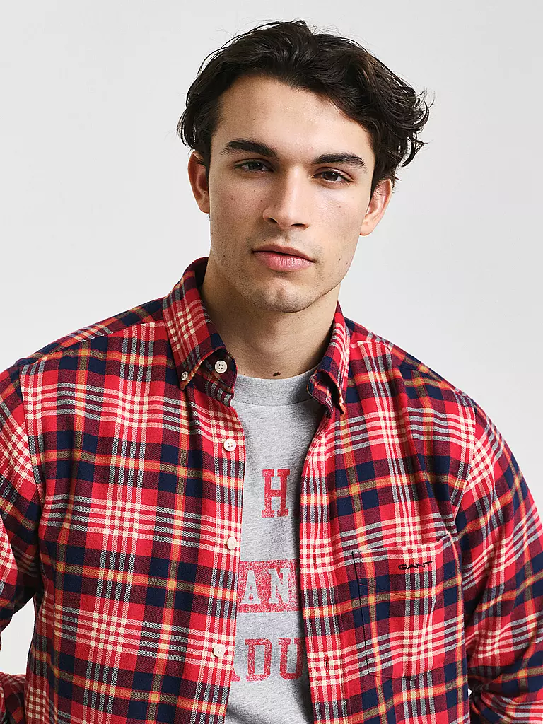 GANT | Flanellhemd  | Rojo