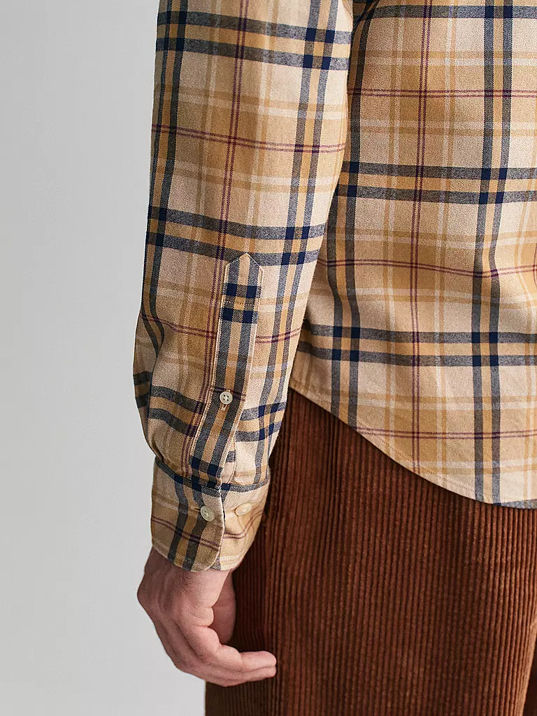 GANT | Flanellhemd  | Mostaza