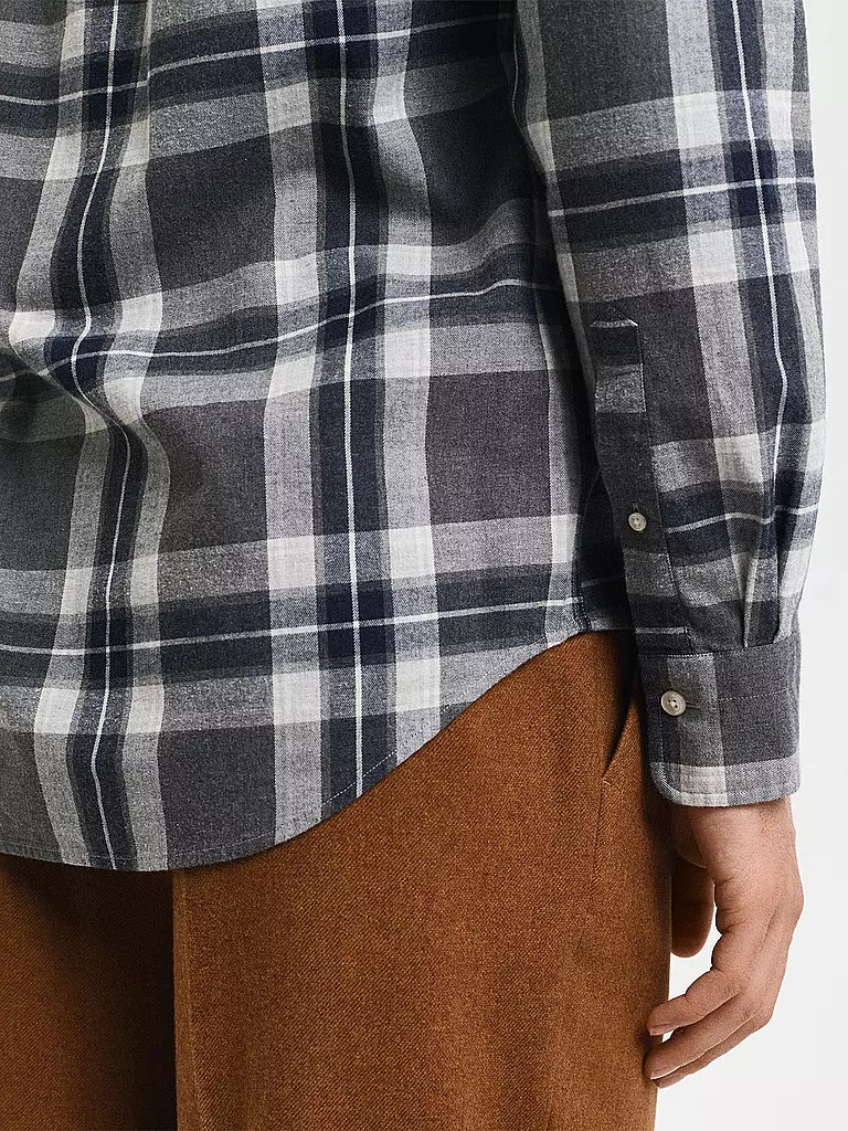 GANT | Flanellhemd Regular Fit  | Gris