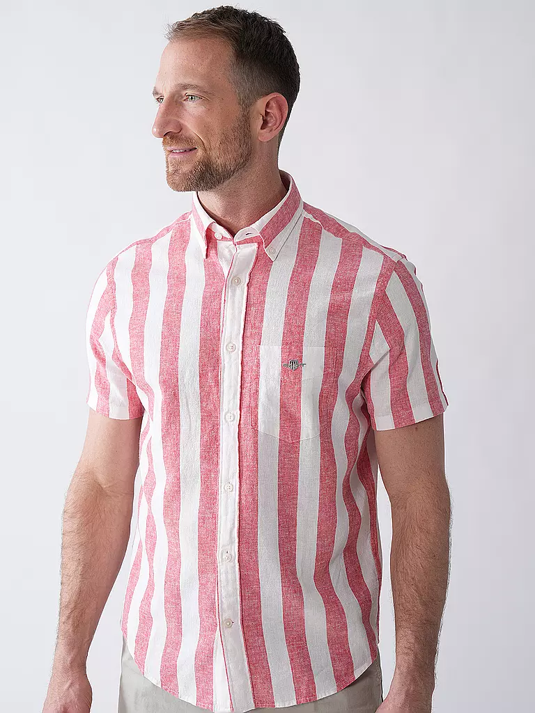 GANT | Hemd Regular Fit  | Rojo