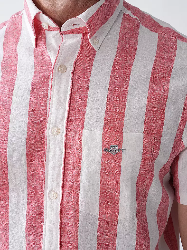 GANT | Hemd Regular Fit  | Rojo