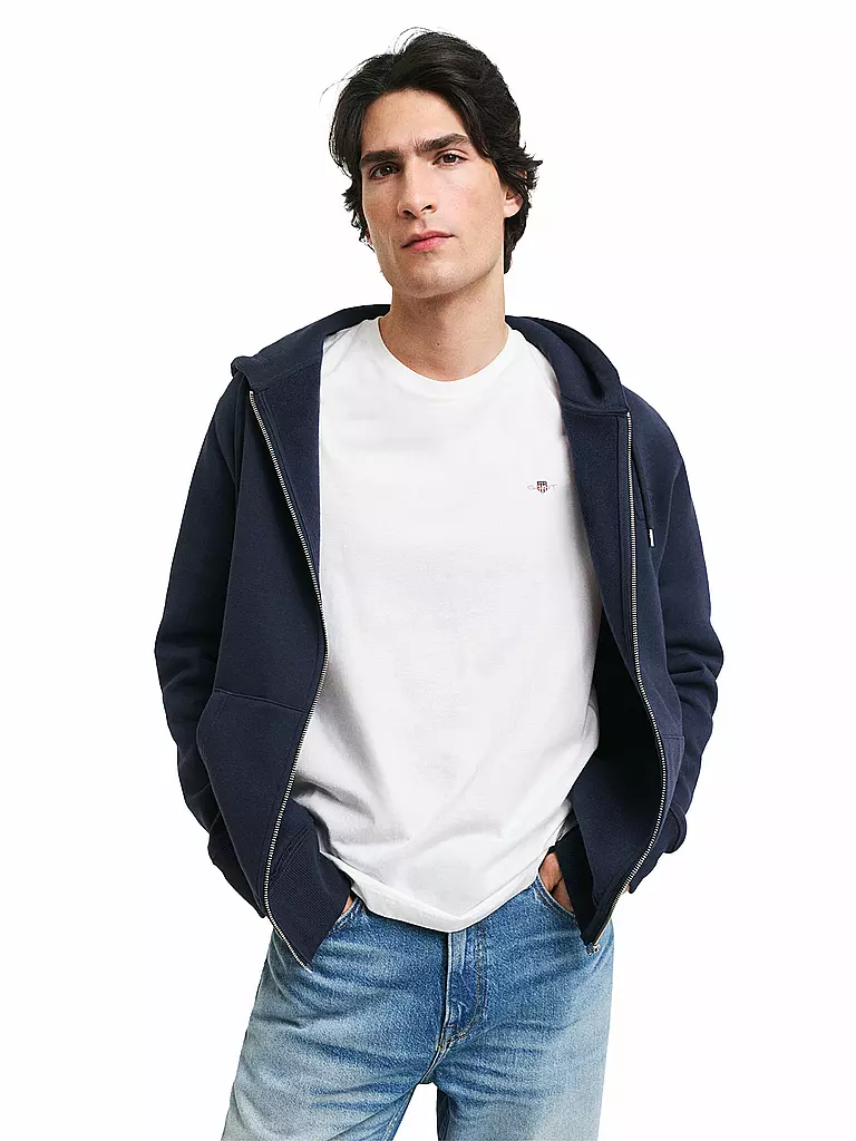GANT | Kapuzensweatjacke | Azul oscuro