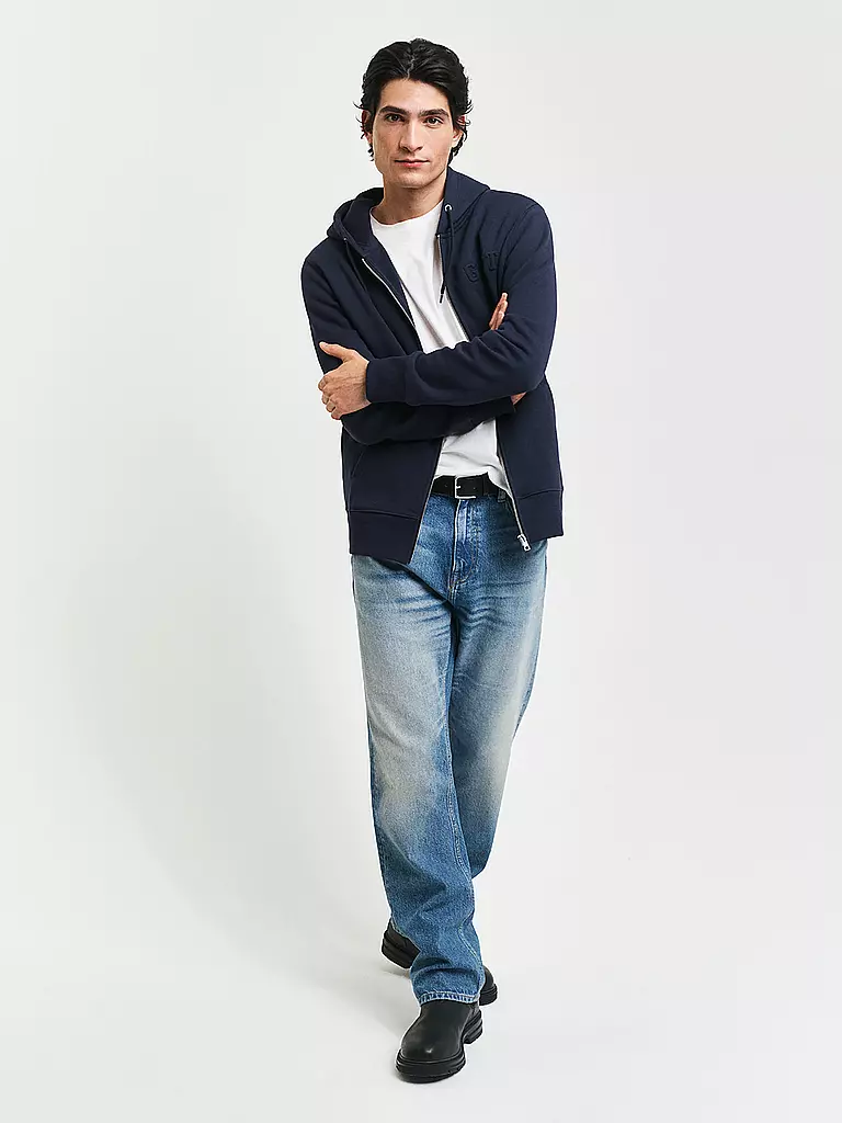 GANT | Kapuzensweatjacke | Azul oscuro