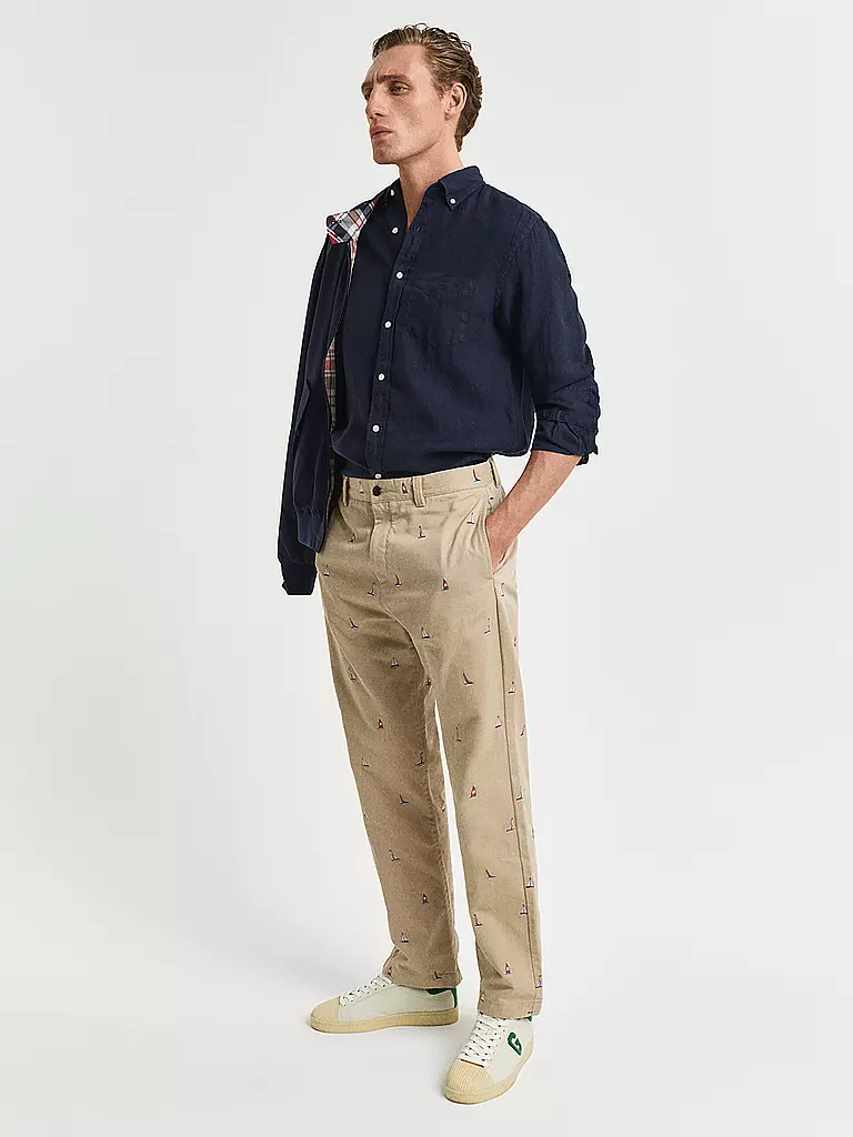 GANT | Leinenhemd Regular Fit  | Azul