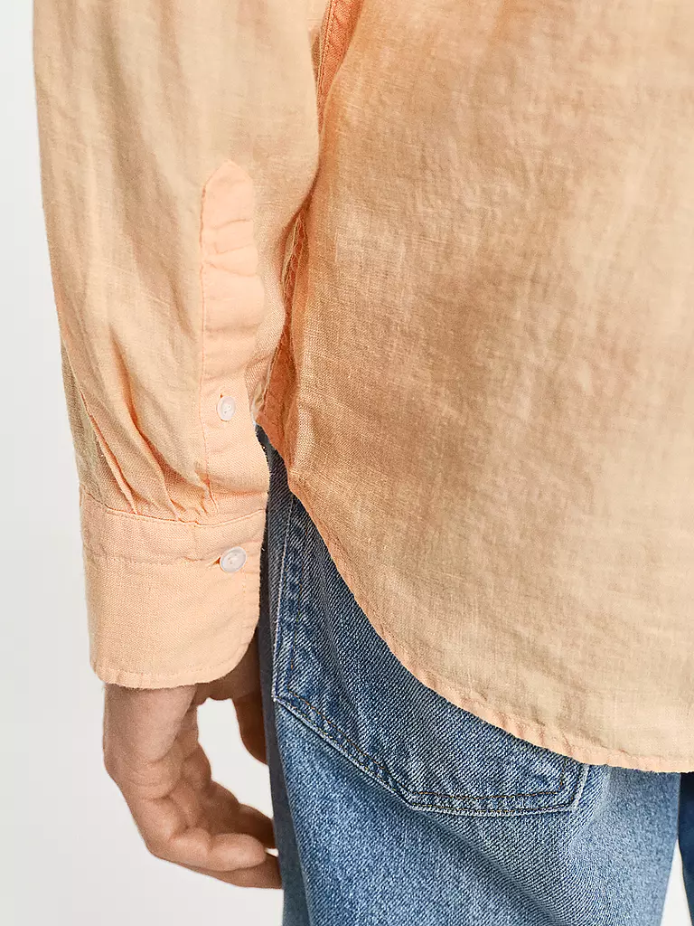 GANT | Leinenhemd Regular Fit  | Naranja