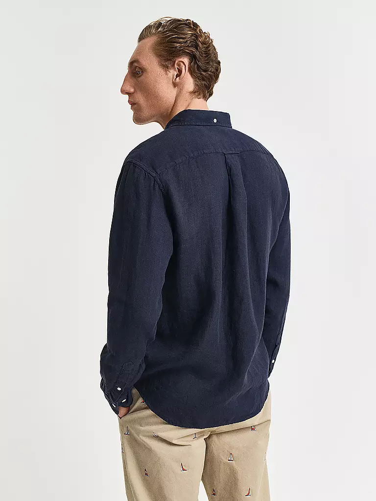 GANT | Leinenhemd Regular Fit  | Azul
