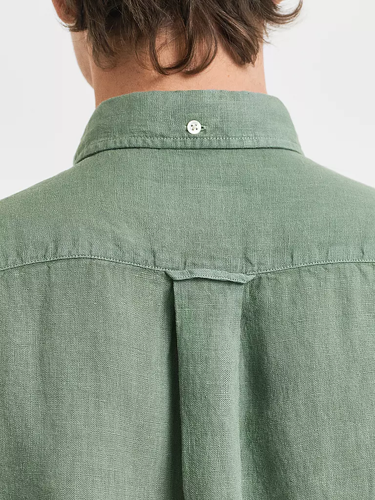 GANT | Leinenhemd Regular Fit  | Oliva
