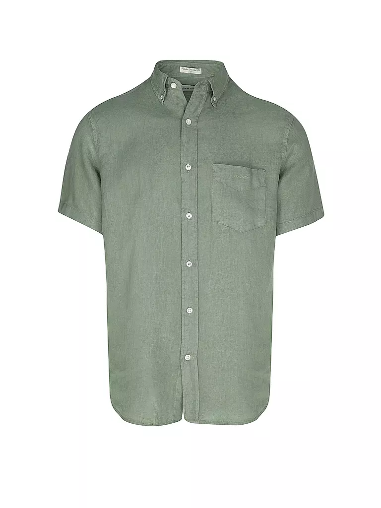 GANT | Leinenhemd Regular Fit | Oliva