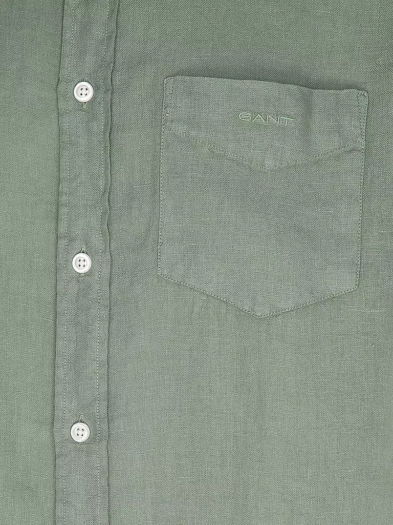 GANT | Leinenhemd Regular Fit | Oliva