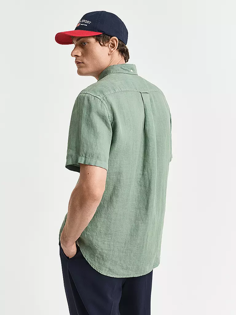 GANT | Leinenhemd Regular Fit | Oliva