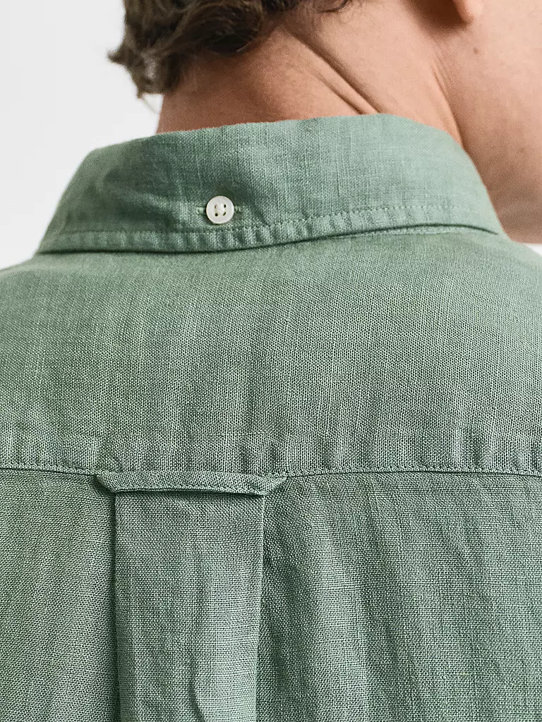 GANT | Leinenhemd Regular Fit | Oliva