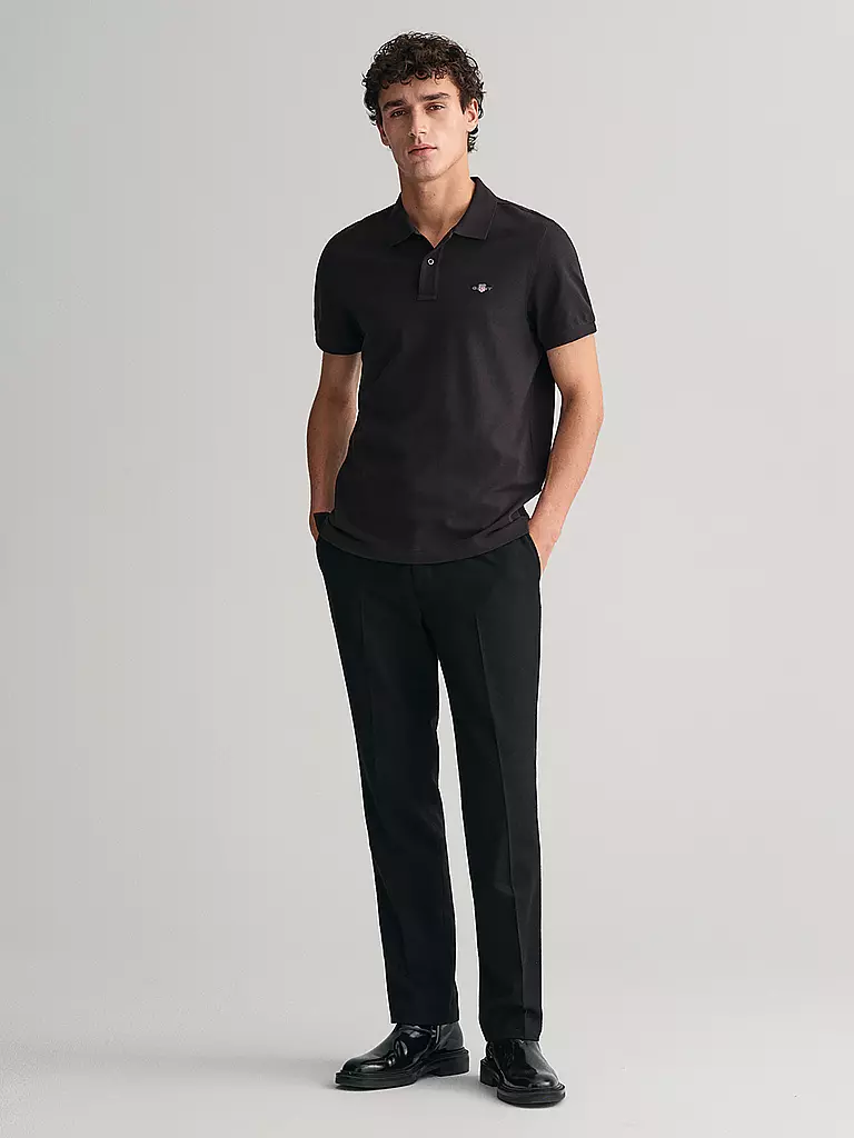 GANT | Polo de corte estándar | Negro
