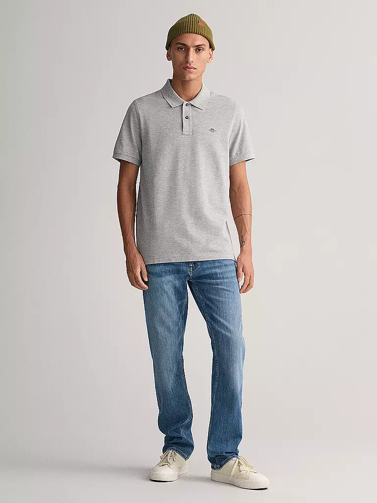GANT | Polo de corte estándar | Gris