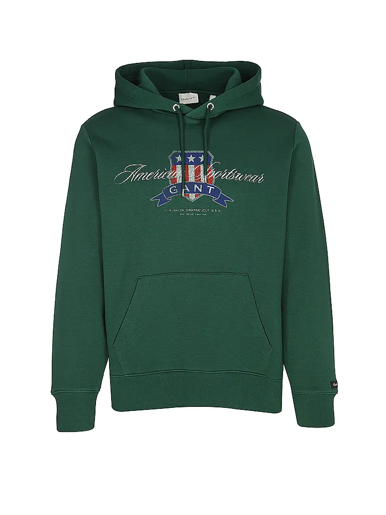 GANT | Sudadera con capucha - Hoodie | Verde oscuro