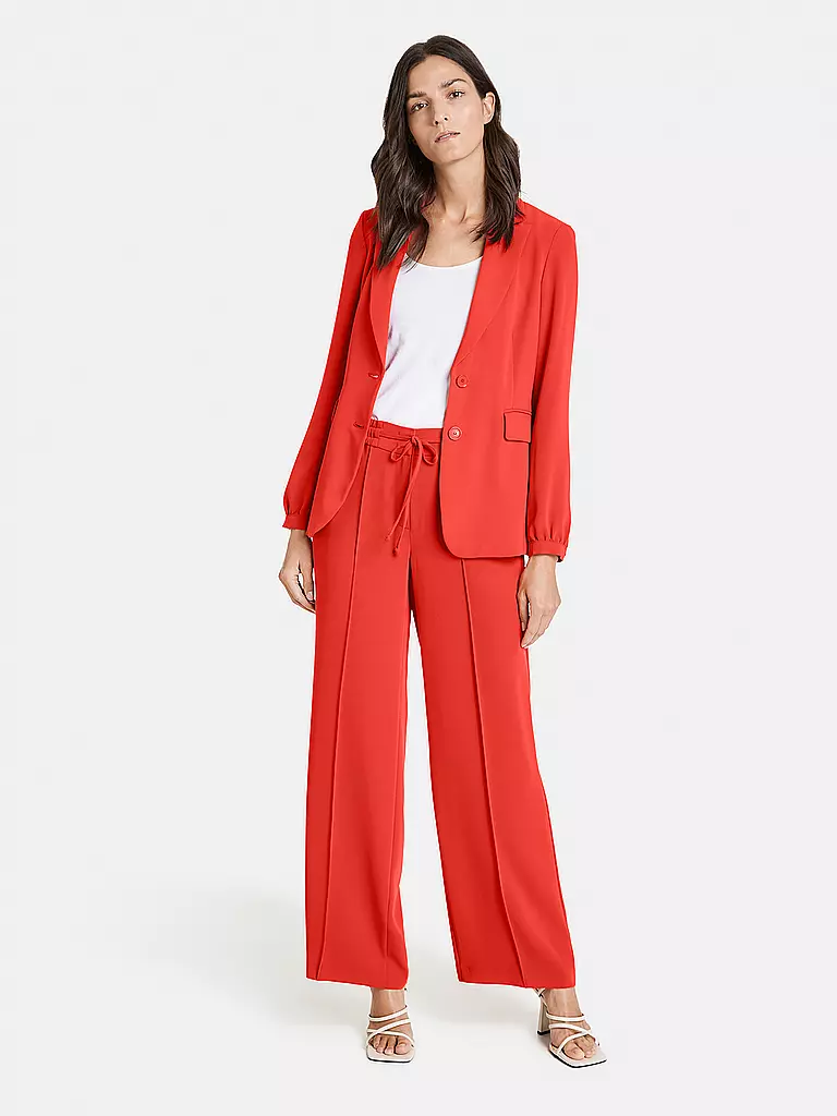 GERRY WEBER | Hose Straight Fit | Rojo