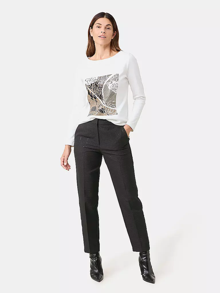GERRY WEBER | Pantalón de vestir 7/8 | Negro