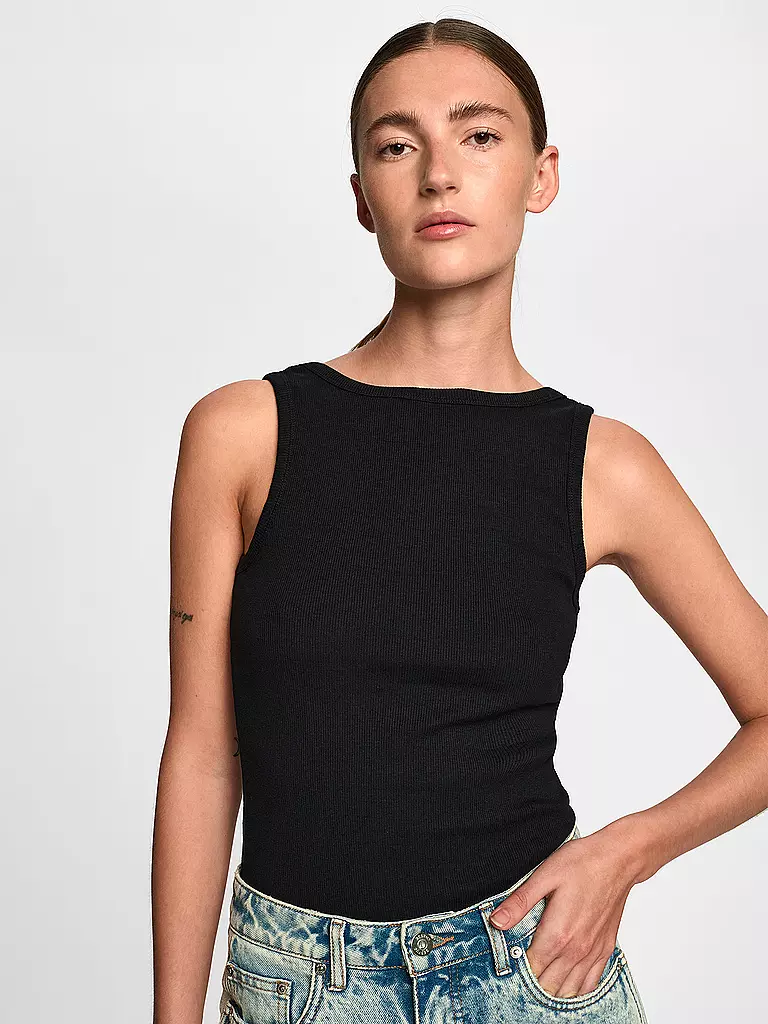 GESTUZ | Top DREW REVERSIBLE | Negro