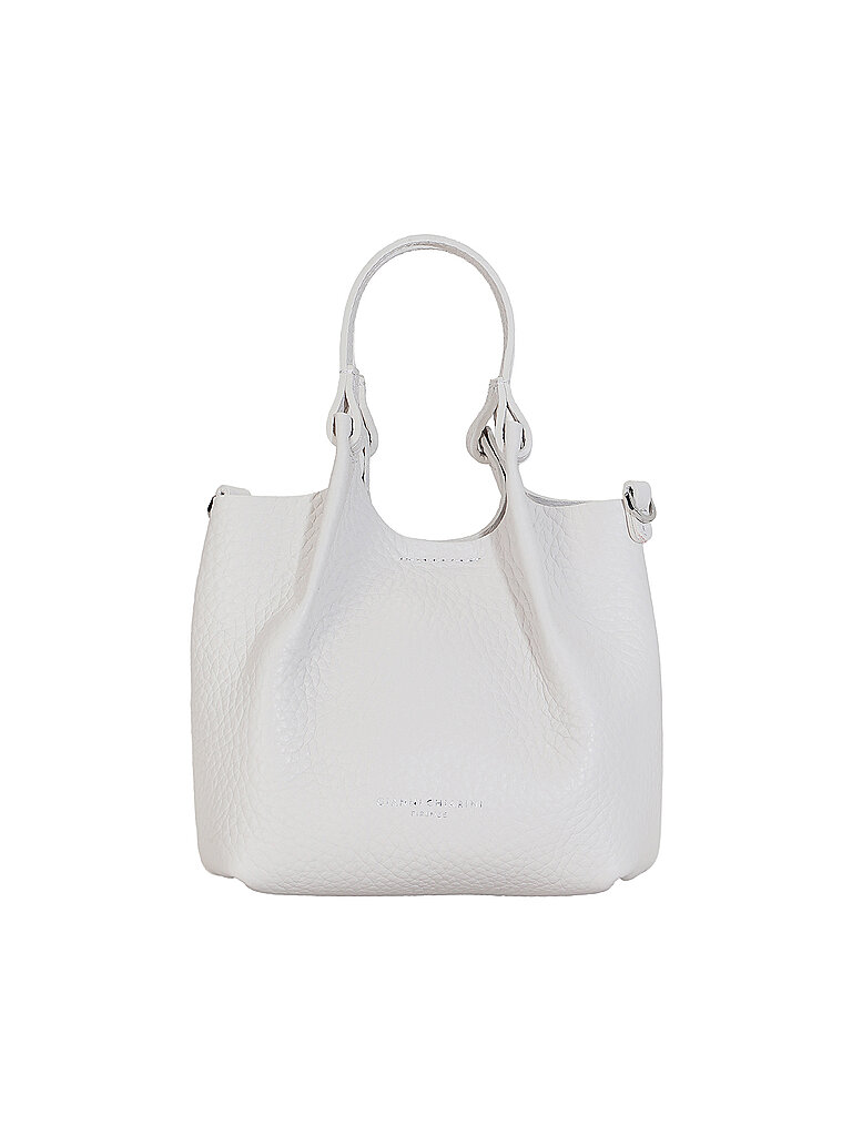Gianni Chiarini Bolso de cuero - Bolso Hobo DUA Small blanco