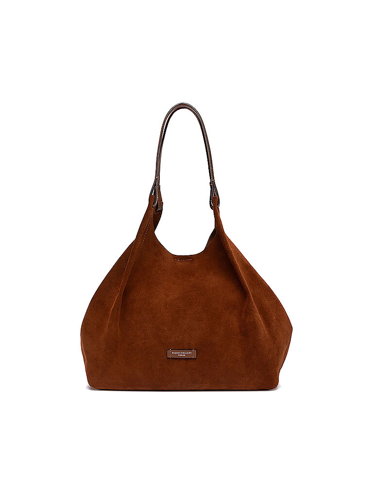 Gianni Chiarini Bolso de piel - Hobo Bag DUA SUEDE L camel