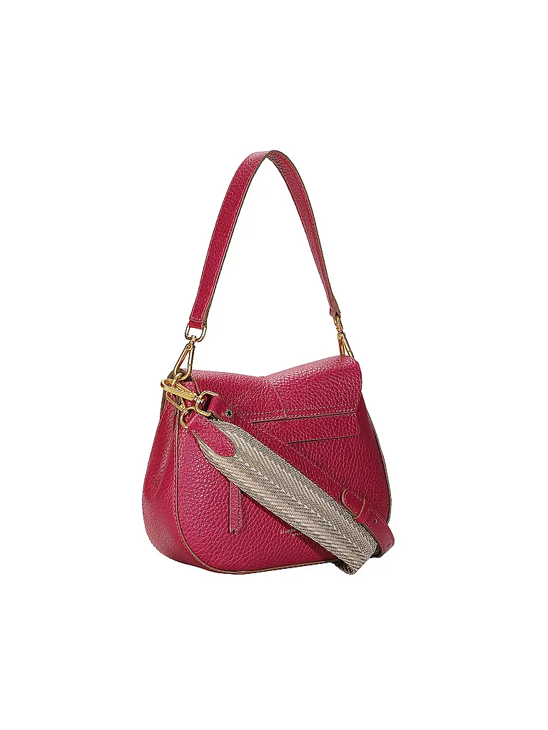 GIANNI CHIARINI | Bolso de cuero - Bolso bandolera HELENA ROUND | Fucsia
