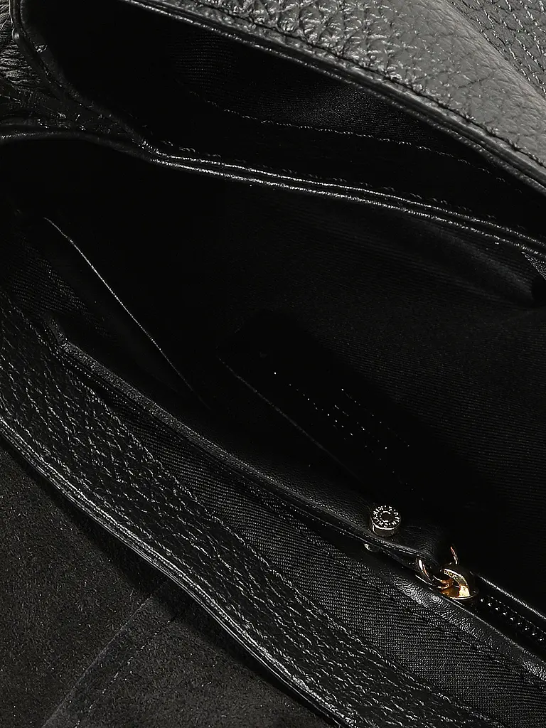 GIANNI CHIARINI | Bolso de cuero - Bolso bandolera HELENA ROUND | Negro