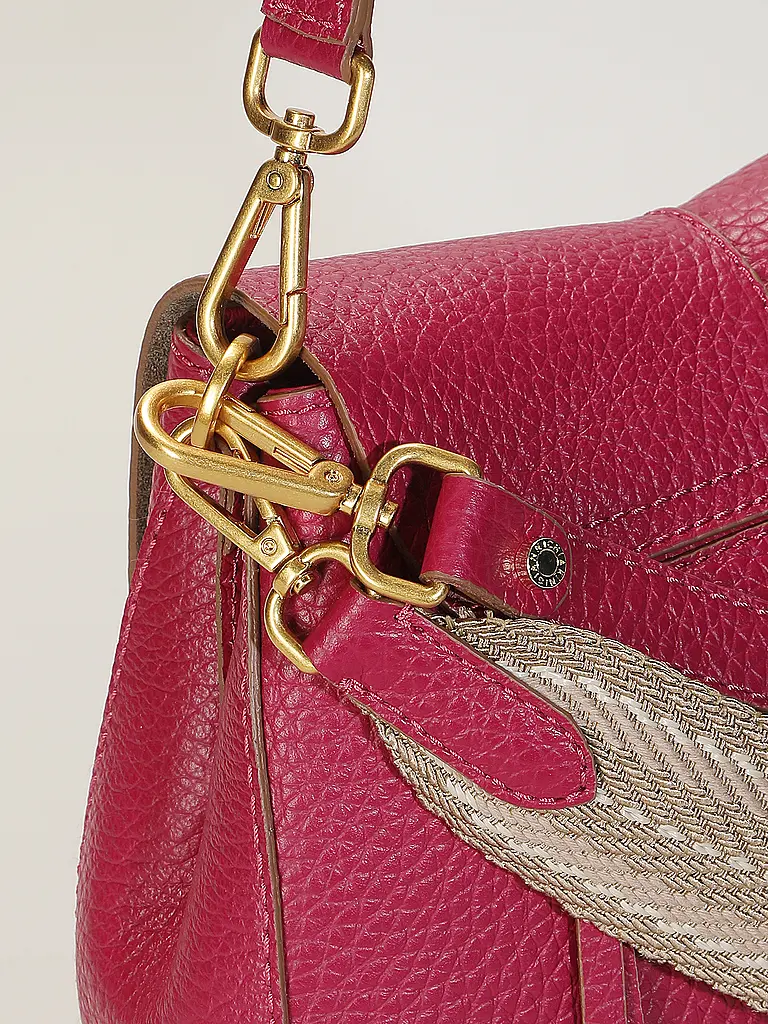 GIANNI CHIARINI | Bolso de cuero - Bolso bandolera HELENA ROUND | Fucsia