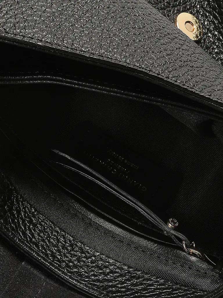 GIANNI CHIARINI | Bolso de cuero - Bolso bandolera HELENA ROUND | Negro
