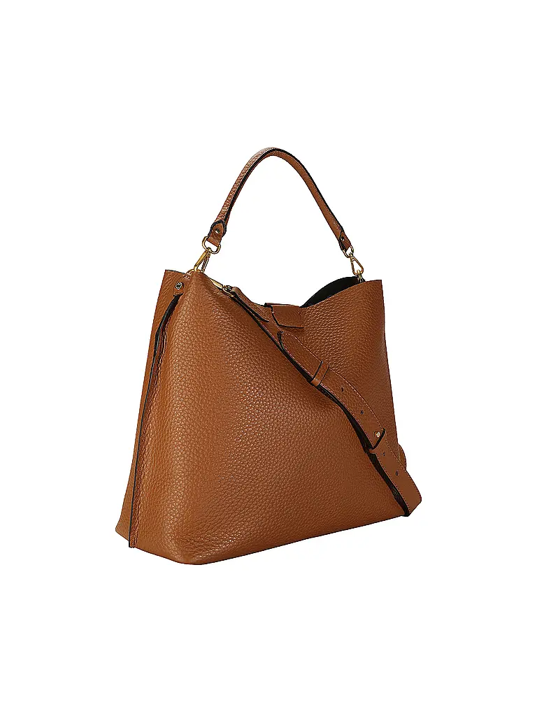 GIANNI CHIARINI | Bolso de cuero - Bolso Hobo ARETHA | Camel