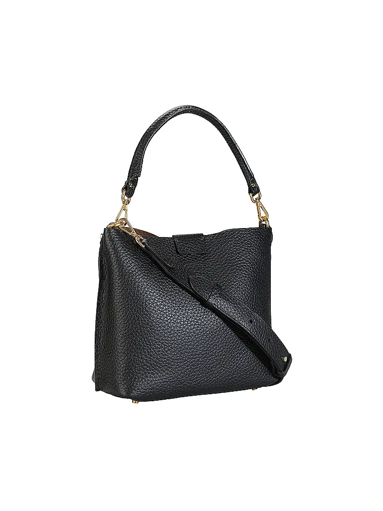 GIANNI CHIARINI | Bolso de cuero - Bolso Hobo ARETHA | Negro