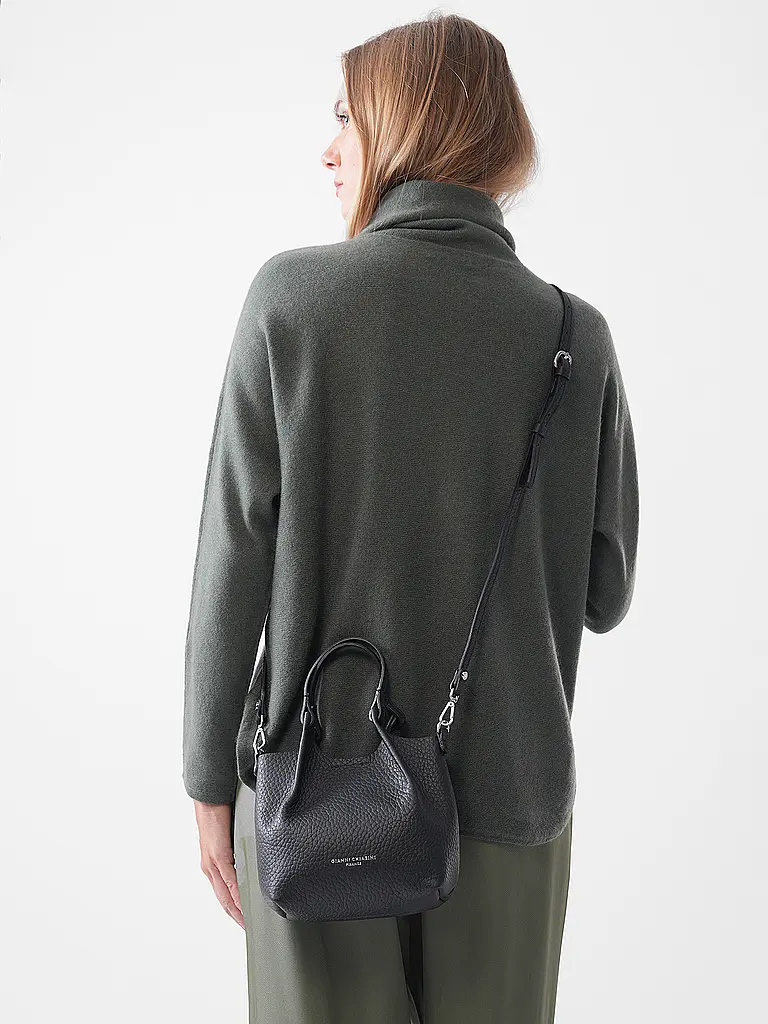GIANNI CHIARINI | Bolso de cuero - Bolso Hobo DUA Small | schwarz