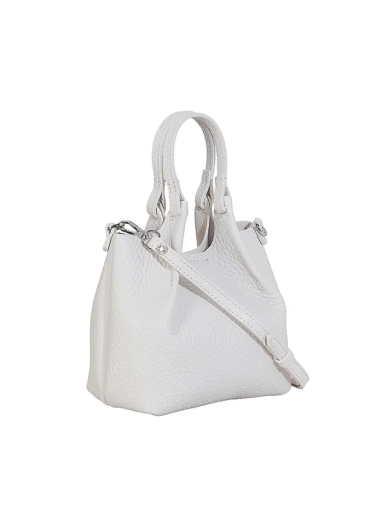 GIANNI CHIARINI | Bolso de cuero - Bolso Hobo DUA Small | Blanco