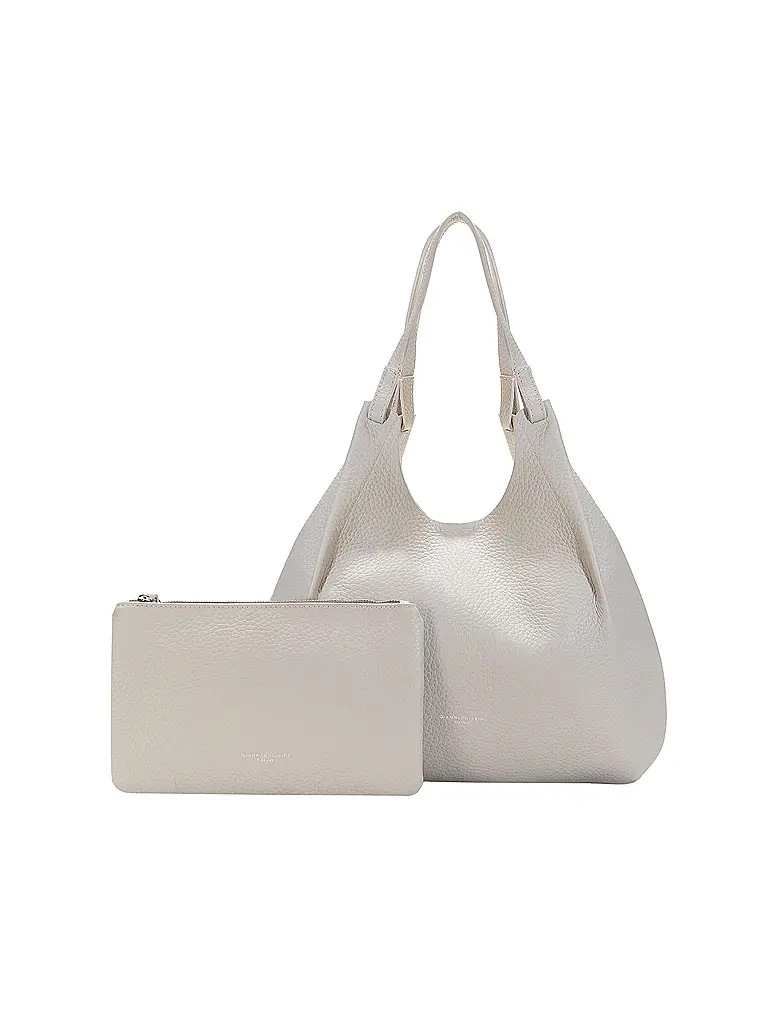 GIANNI CHIARINI | Bolso de cuero - Bolso Hobo DUA | hellgrau