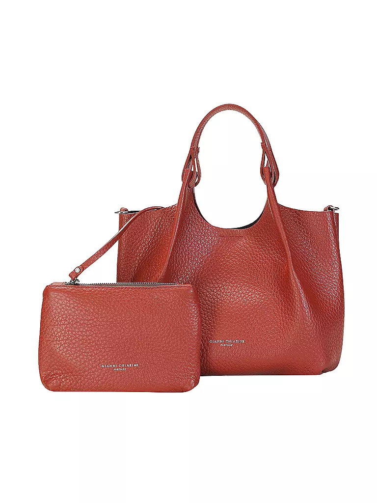 GIANNI CHIARINI | Bolso de cuero - Bolso Hobo DUA | dunkelrot