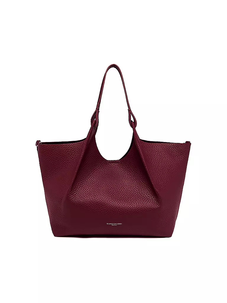 GIANNI CHIARINI | Bolso de cuero - Bolso Hobo DUA | dunkelrot