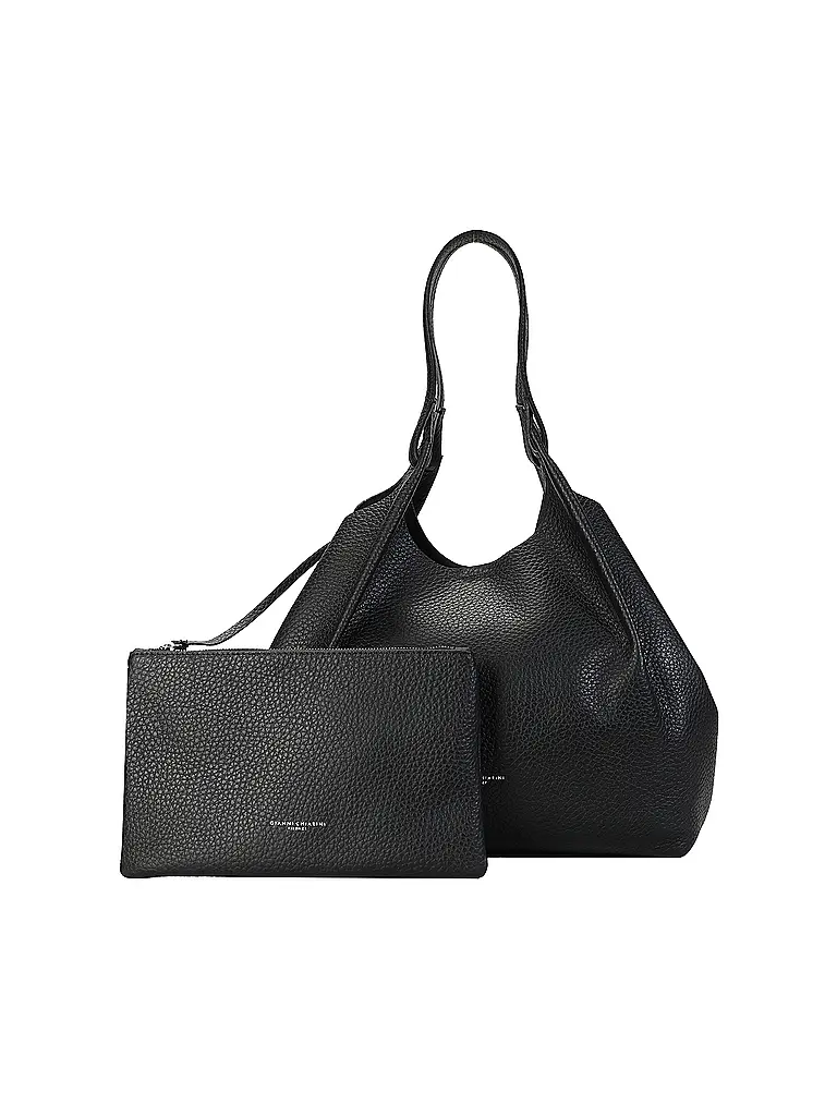 GIANNI CHIARINI | Bolso de cuero - Bolso Hobo DUA | Negro
