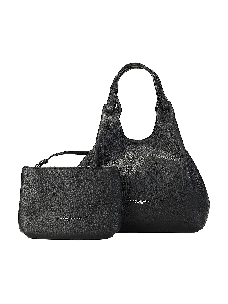 GIANNI CHIARINI | Bolso de cuero - Bolso Hobo DUA | Negro