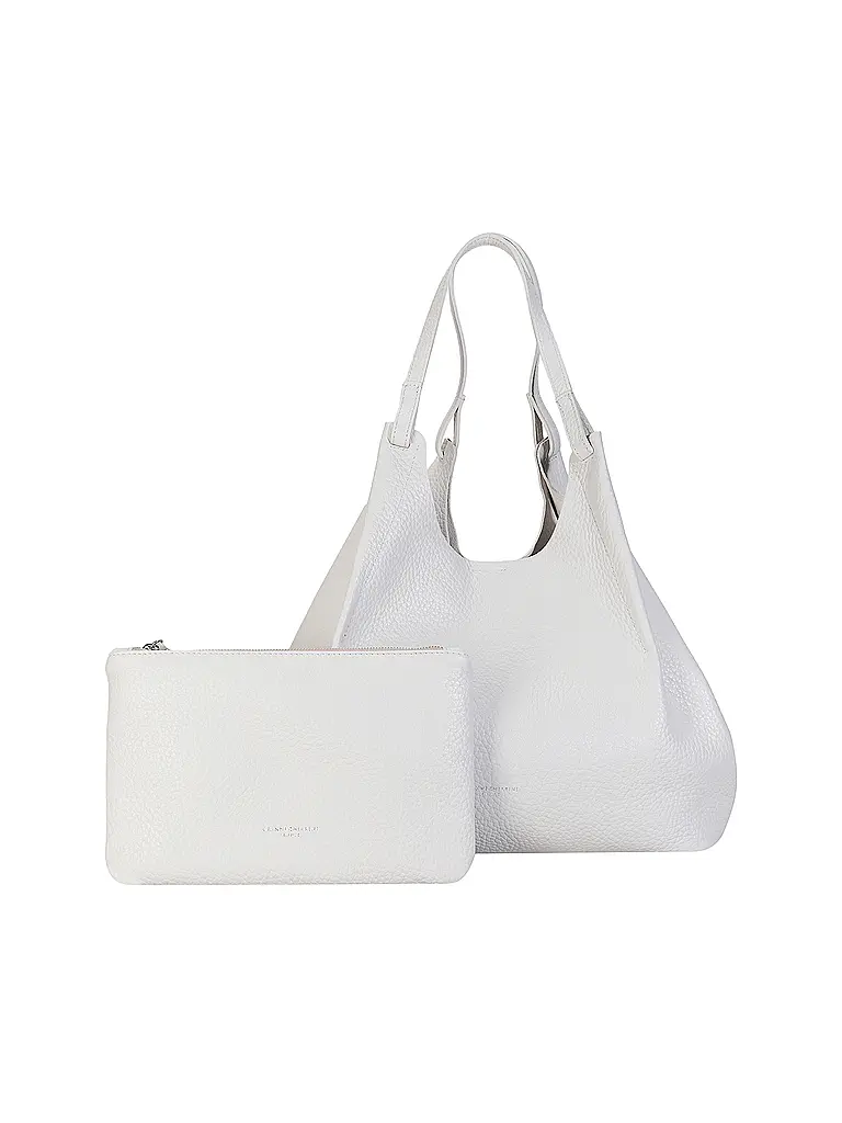 GIANNI CHIARINI | Bolso de cuero - Bolso Hobo DUA | Blanco