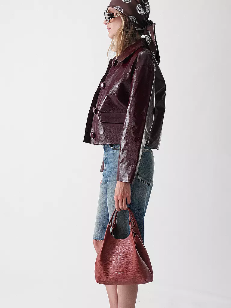 GIANNI CHIARINI | Bolso de cuero - Bolso Hobo DUA | dunkelrot