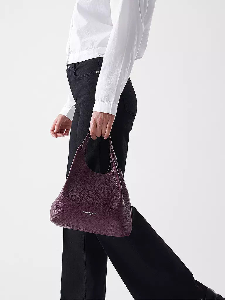 GIANNI CHIARINI | Bolso de cuero - Bolso Hobo DUA | dunkelrot