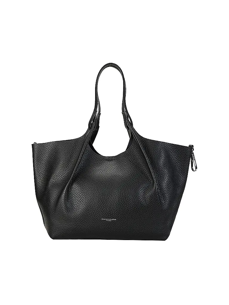 GIANNI CHIARINI | Bolso de cuero - Bolso Hobo DUA | Negro