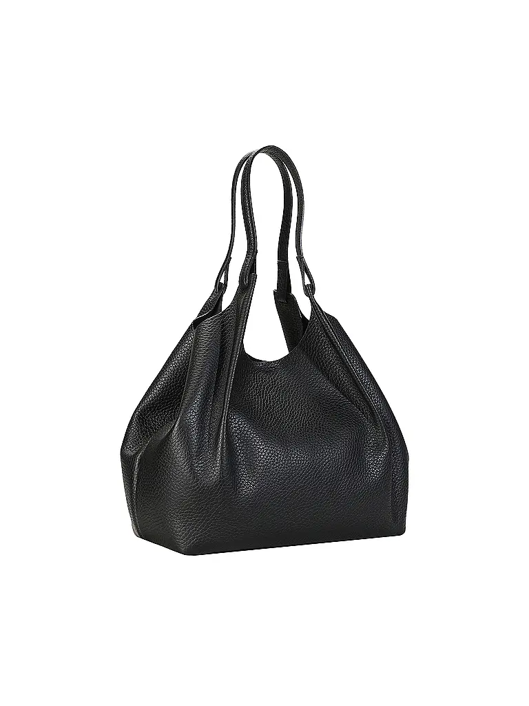 GIANNI CHIARINI | Bolso de cuero - Bolso Hobo DUA | Negro