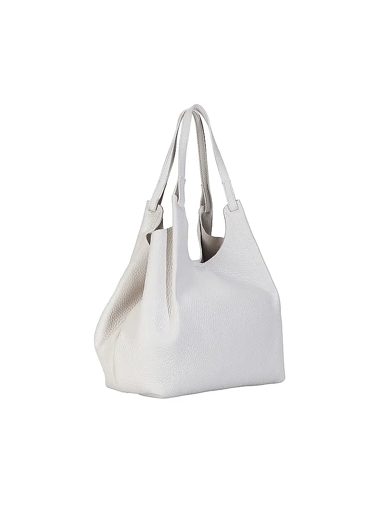 GIANNI CHIARINI | Bolso de cuero - Bolso Hobo DUA | Blanco