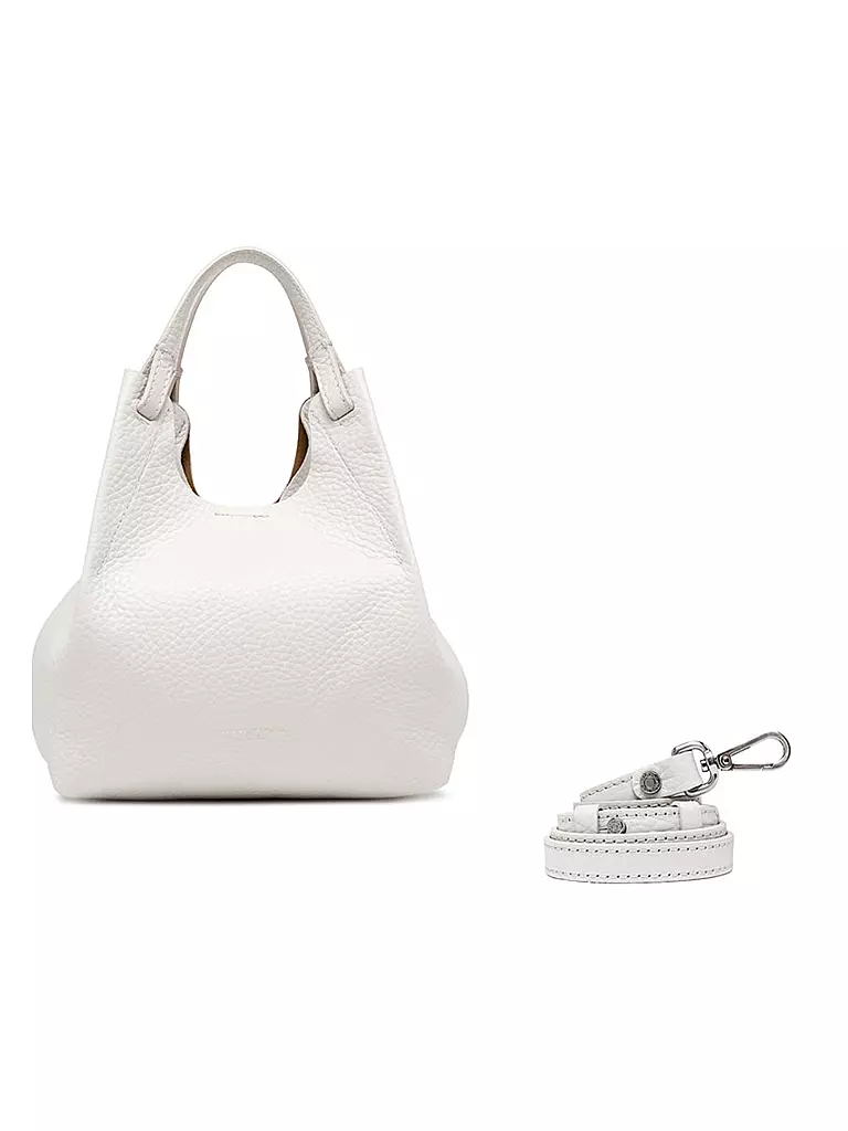 GIANNI CHIARINI | Bolso de cuero - Bolso Hobo DUA | Blanco